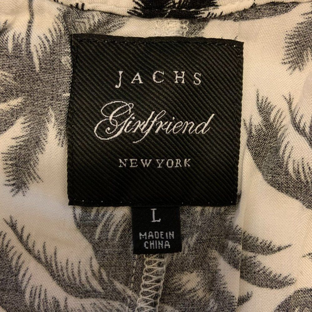 Jachs Girlfriend Bathing Suit Coverup in Black and White Large - Picture 8 of 8